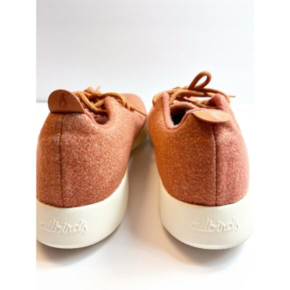 Allbirds Men’s Wool Runner Sneakers Size 10 Orange Textured Comfort Minimalist - Picture 9 of 10